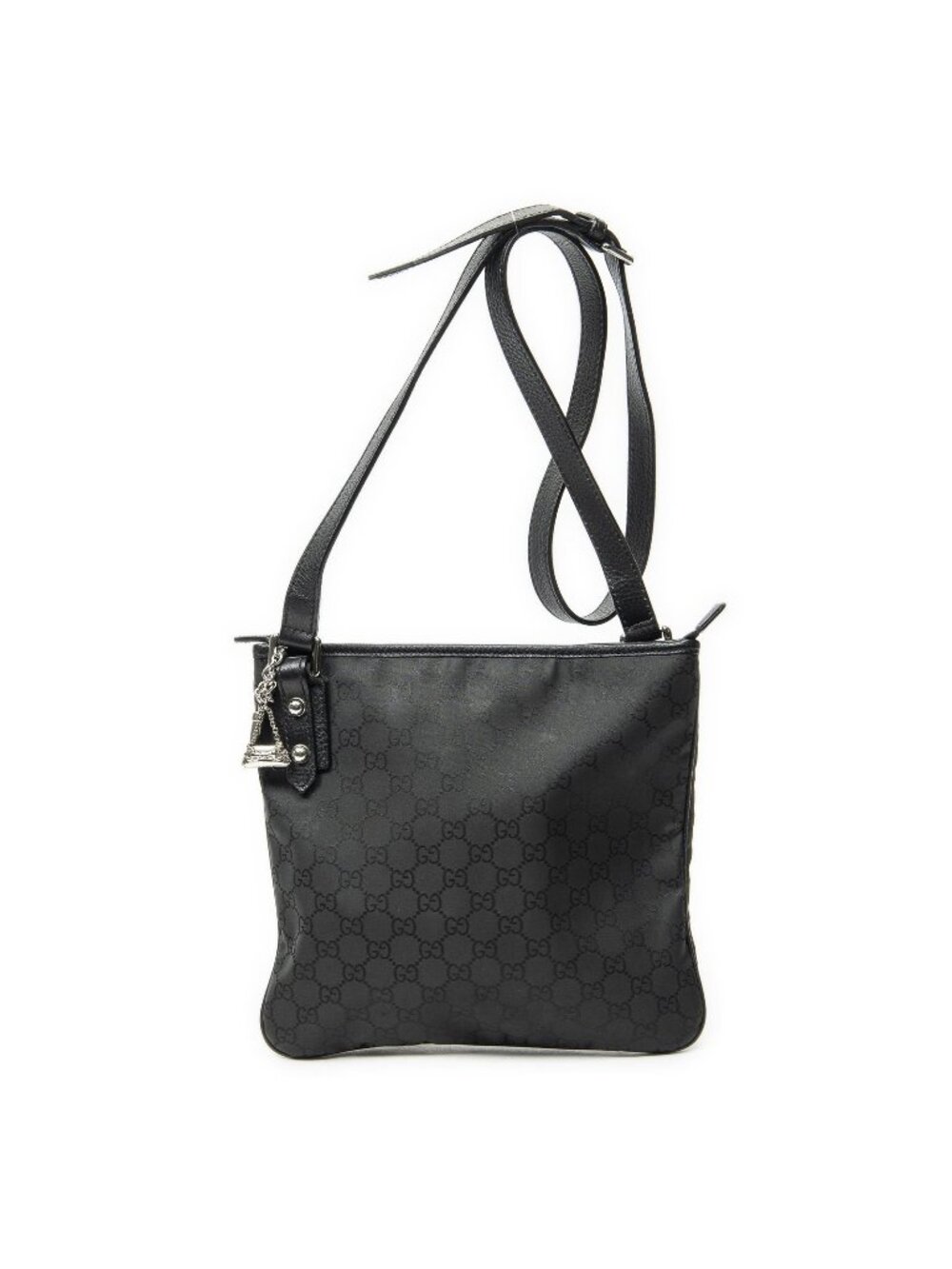 Gucci Jolicoeur Messenger Black GG Nylon Canvas